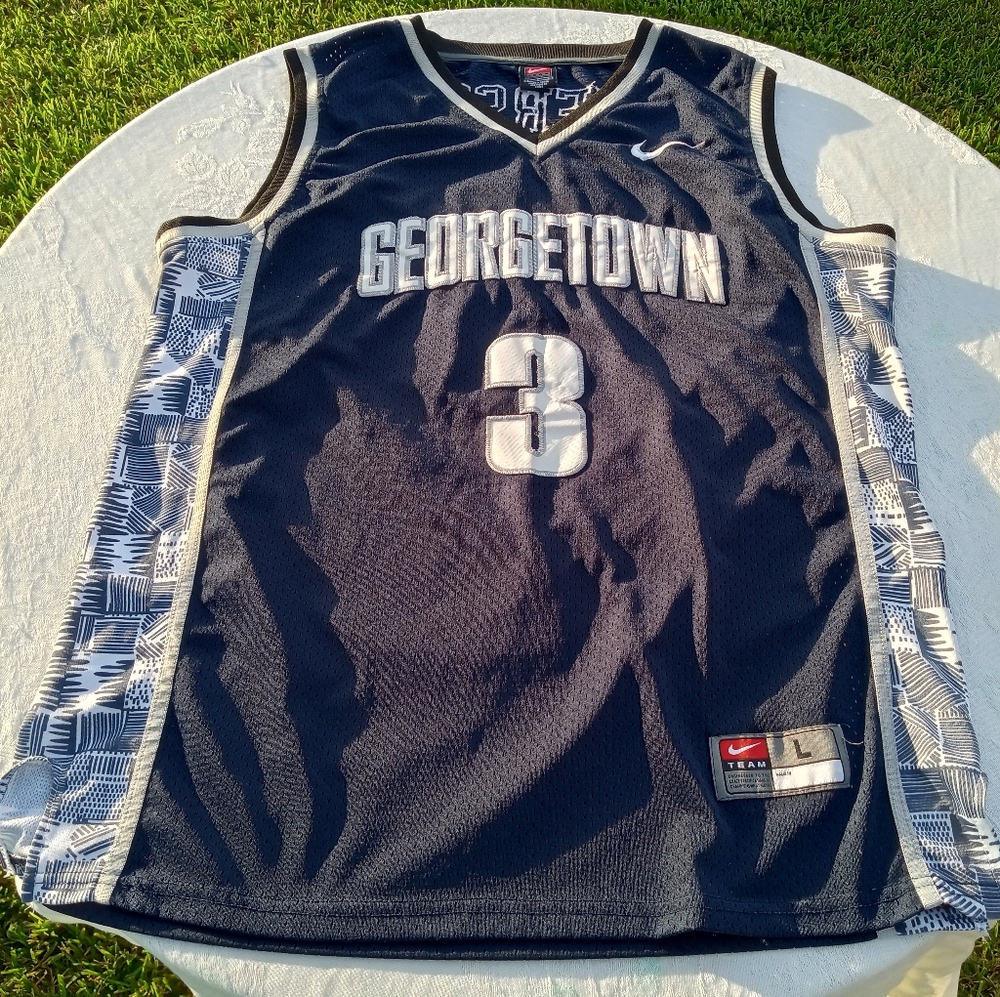 #3 Allen Iverson Georgetown Hoyas Authentic Nike Home Jersey.